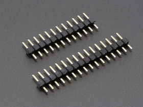 Adafruit Short Feather Male Headers - 12-pin and 16-pin Male Header Set