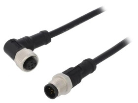 M12A05ML12AFRSDA05 Kabel do czujników/automatyki 5PIN M12-M12 0,5m wtyk wtyk