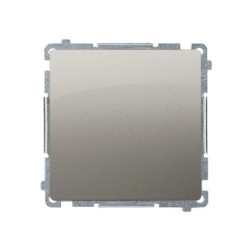 Simon Basic Przycisk pojedynczy zwierny bez piktogramu moduł, szybkozłącza, satyna (met.) BMP1.01/29