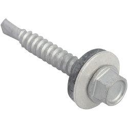 ForgeFix TechFast Hex Head Roof Screw Self-Drill Light Section 5.5x38mm Pack 100