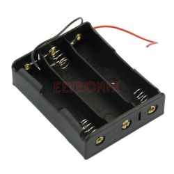 KASETA BATERII 3X18650 POŁĄCZENIE SZEREGOWE