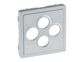 VALENA LIFE Plakietka gniazda TV-R-SAT-SAT aluminium 754812 LEGRAND