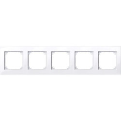 Ramka pięciokrotna, Merten M-Plan, biały active