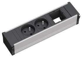 CONI 3M listwa zasilająca 3-modułowa, 2x 230V + 1x pusty moduł, Bachmann 912.