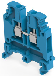 Screw terminal block, screw connection, 4.0 mm², 2 pole, 32 A, 8 kV, blue, 1SNA125116R0100