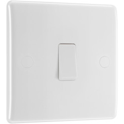 BG 830 White Nexus Moulded Single Switch, 20A