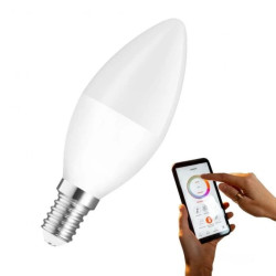 Żarówka LED E14 230V 5W biała CCT ściemnialna 410lm Sterowana WiFi
