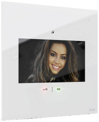 m-e modern-electronics VDV-1107 W Wideodomofon IP radiowa, WLAN Jednostka wewnętrzna biały