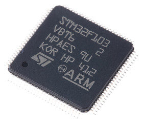 Mikrokontroler STMicroelectronics STM32F1 LQFP 100-pinowy Montaż powierzchniowy ARM Cortex M3 128 kB 32bit CAN:1 72MHz
