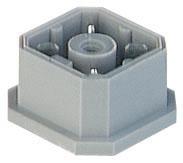 G4A1M wtyk 4 styki, do PCB, szary przyłącze lutowane, Hirschmann, G 4 A 1 M, 931 807-106, 931807106