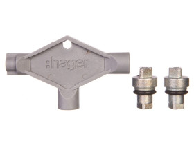 Wkładka do zamka Orion-poliester trójkątna z kluczem 8mm FL94Z