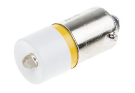 Lampka kontrolna Żółty 130V ac BA9s LED średnica 10mm długość 24mm