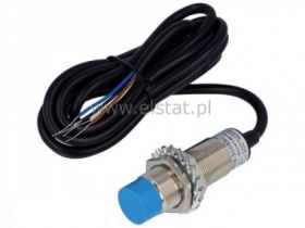 Czujnik zbliżeniowy; kabel 2m; ( NPN, NO/NC, 4P)