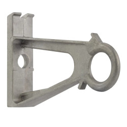 Wspornik słupowy oczkowy do sieci napowietrznych montowanych za pomocą opaski stalowej lub śruby I-T1500.ES-AL