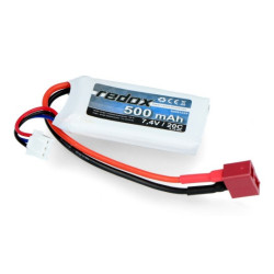Pakiet Li-Pol Redox 500mAh 20C 2S 7,4V