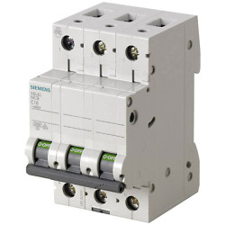 Siemens 5SL63066 SENTRON Circuit Breaker 3-pin 6A 400V overload protection