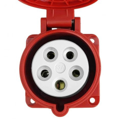 Gniazdo tablicowe proste CEE 400V 32A/5P 75x75 mm VDE TP Electric 8866