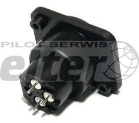 Złącze mikrofonowe żeńskie 3pin obudowa XLR