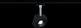 96941 URail LED rail spotlight Cube, 589.1 lm, 8 W, 4000 K, black/chro