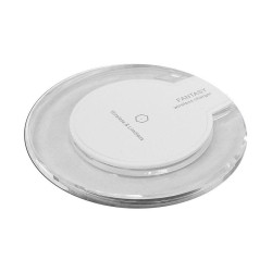 Ładowarka bezprzewodowa Q2 LED (indukcyjna) biała 1A