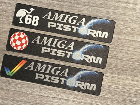 Amiga 500 dark PiStorm badges 0.5mm thick