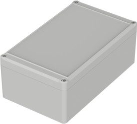 ABS enclosure, (L x W x H) 200 x 120 x 77 mm, light gray (RAL 7035), IP65, 63221200