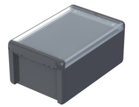 PC enclosure, (L x W x H) 271 x 170 x 120 mm, graphite gray (RAL 7024), IP66, 96026364