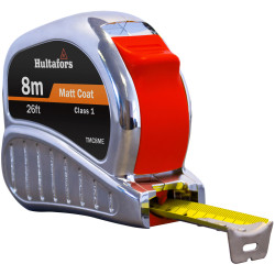 Hultafors 368213 TM8ME Chrome Tri-Matic Pocket Tape 8m/26ft (Width 25mm)