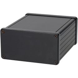 Hammond 1455N1201BK Extruded Aluminium Enclosure 123 x 103 x 53mm Black