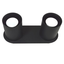 Oprawa sufitowa Creep Black stała podwójna okrągła