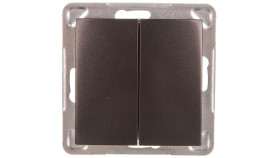 Impresja Przycisk Podwójny Zwierny Antracyt Łp-17Y/M/50