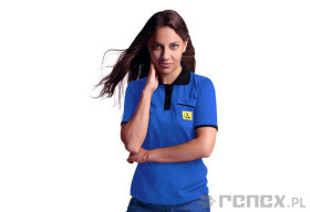 KOSZULKA POLO ESD 050 NIEBIESKI ROZMIAR XS