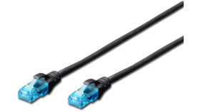 Kabel Krosowy (Patch Cord) U/Utp Kat. 5E Czarny 0,5M Dk-1512-005/Bl