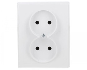 JOWISZ Gniazdo podwójne b/u natynkowe białe GNt-5 Jw