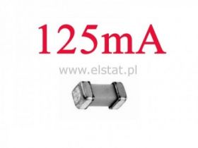 Bezpiecznik SMD 0,125A obudowa 2410 szybki SIBA