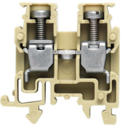Through terminal block, screw connection, 0.5-2.5 mm², 2 pole, 24 A, 4 kV, blue, 0697180000