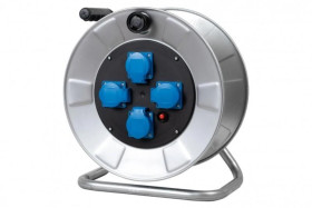 Rozgałęźnik na bębnie metalowym BORDO-320 4x230V IP44 + termik