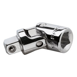 Nasadka, Chromowane, Stal, rozm: 1/4 cala, typ: Kwadratowy, Złącze uniwersalne, dł: 33 mm