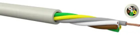 PVC control line LiYY 2 x 0.14 mm², unshielded, gray, 010201400