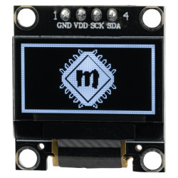 Wyświetlacz OLED 0,96" 128x64px I2C biały