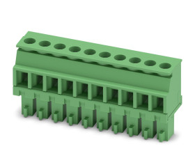 Wtykowy blok zaciskowy 10 -pinowe raster 3.81mm Montaż na kablu Żeński Phoenix Contact