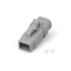 TE Connectivity DTM06-3S-E007 DTM Series 3P Male Connector Shrouded Grey