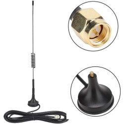 Antena magnetyczna 433MHz 10dBi - 310mm - SMA plug - kabel 1,5m