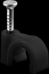 64679 Cable clamp 6 mm black box of 100 pcs