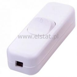 Przełącznik biały przelotowy 3A/250V- duży