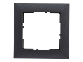 SUNO Ramka 1 pojedyncza ciemnoszary 721551 LEGRAND