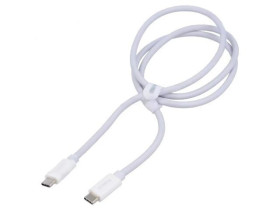 Kabel USB 4.0 USB C wtyk z obu stron 1m biały 240W P10365200211-02