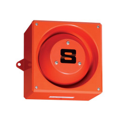 Sygnalizator akustyczny 24 V DC 120dB Montaż ścienny Clifford & Snell 32-tonowy IP66 Sygnał