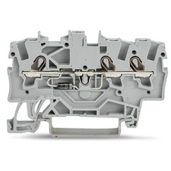 Kostka zaciskowa na szynie DIN WAGO poziomy: 1 22 → 14AWGWciskany zacisk Cage Clamp TOPJOB S