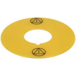 EAO 704.963.9 EAO Series4 Legend Plate D60 Yellow Symbol